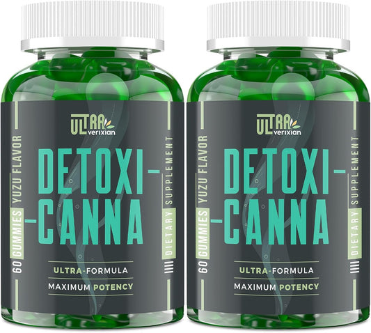 Plant-Based Ultraverixian Detox Cleanse Gummies with Milk Thistle - Effective Full Body Cleanse for Men and Women, Liver, Gut, and Kidney Support - 120 Gummies