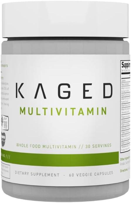 Plant-Based Vegan Multivitamin with Organic Whole Foods for Men and Women - Includes Vitamin C, D, E, B12 - 60 Servings