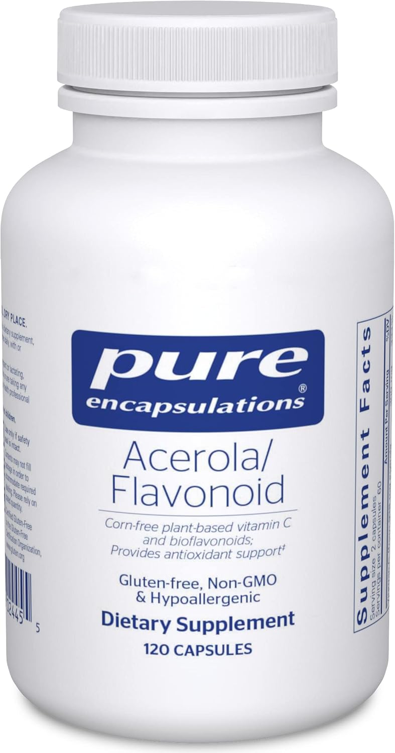 Plant-Based Vitamin C and Bioflavonoid Supplement in Capsules - 120 Count, Corn-Free by Pure Encapsulations
