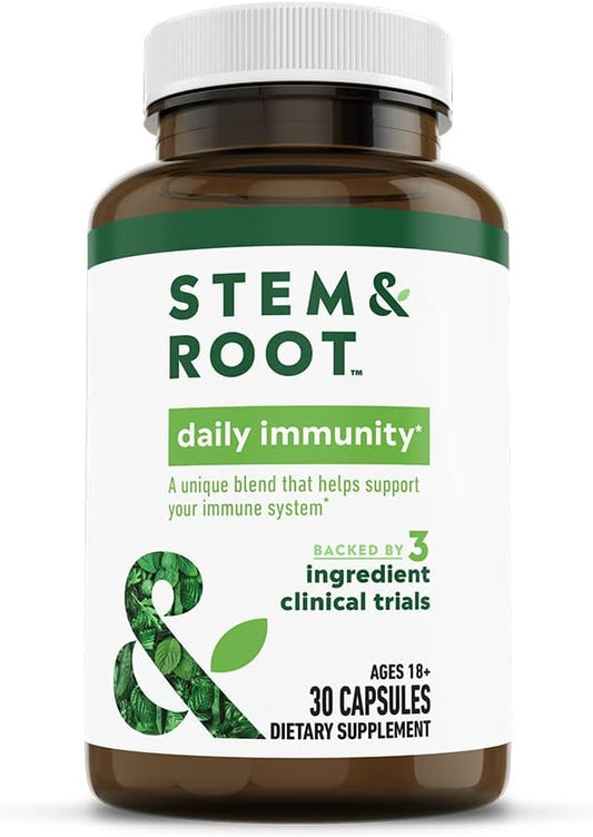 Plant-Powered Daily Immunity Herbal Supplement with Zinc and BeniCaros - Boosts Immune System Health - 30 Pack