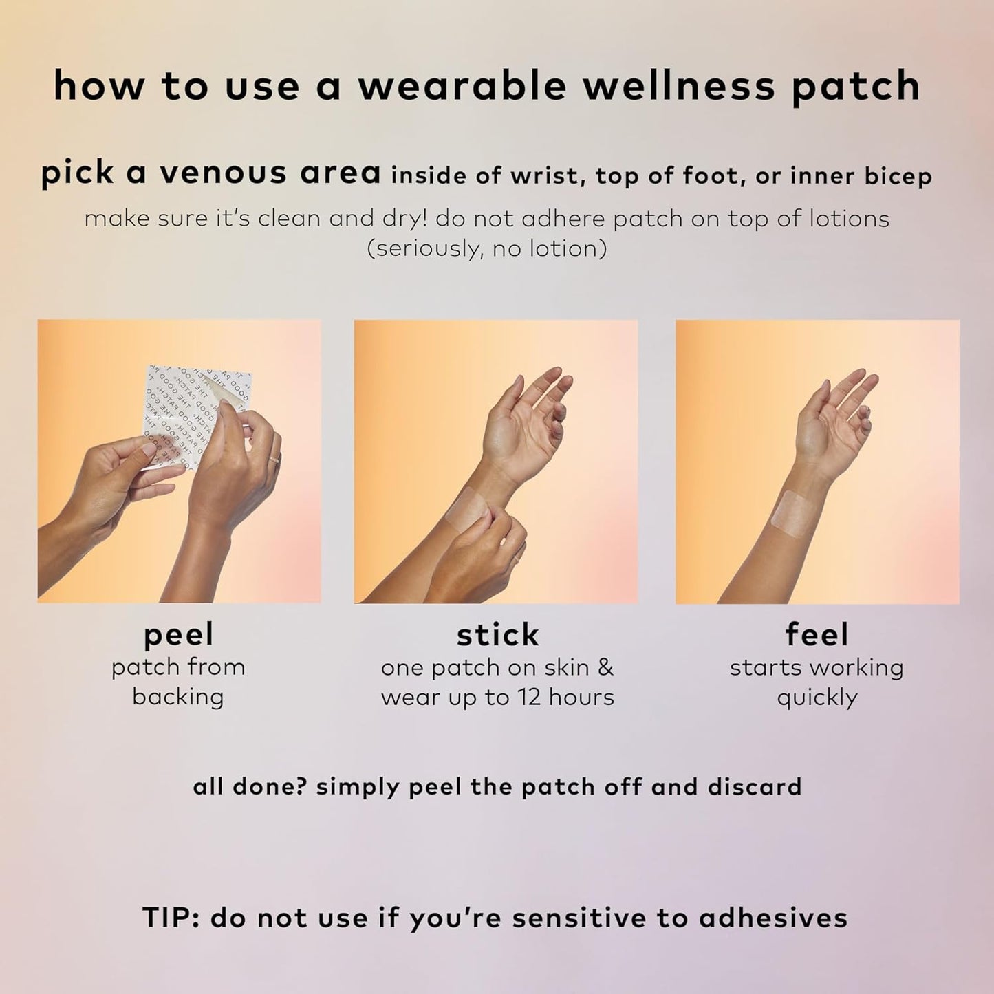 Plant-Powered Wellness Patches with Caffeine, Yerba Mate, Bacopa, and Lion’s Mane - 8 Patches