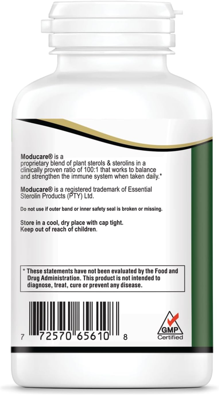 Plant Sterol Dietary Supplement for Daily Immune Support - 180 Vegetarian Capsules