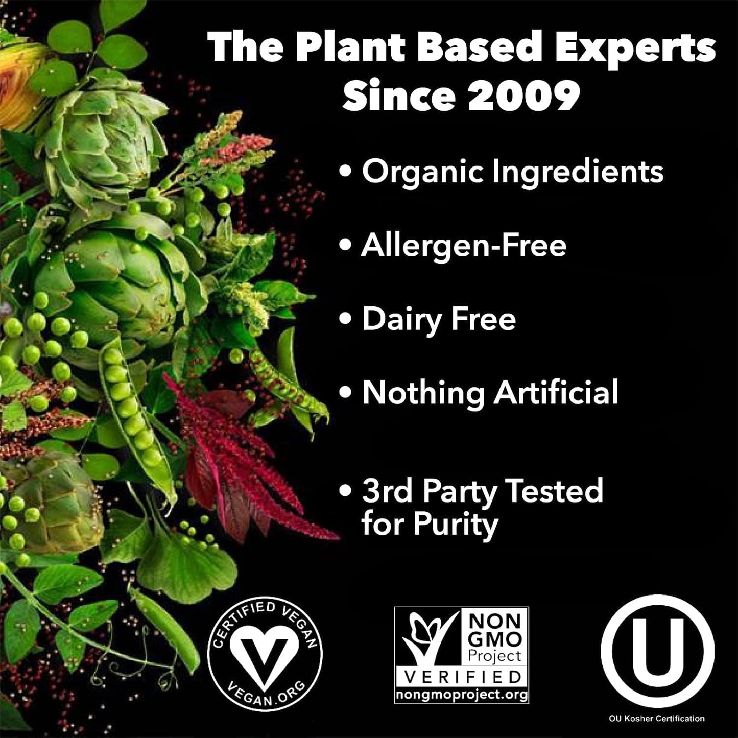 PlantFusion Complete Vegan Protein Powder - BCAA & Digestive Enzyme Blend - Keto, Gluten Free, Non-Dairy, Non-GMO - Natural Ingredients - 5 lb Bulk Size