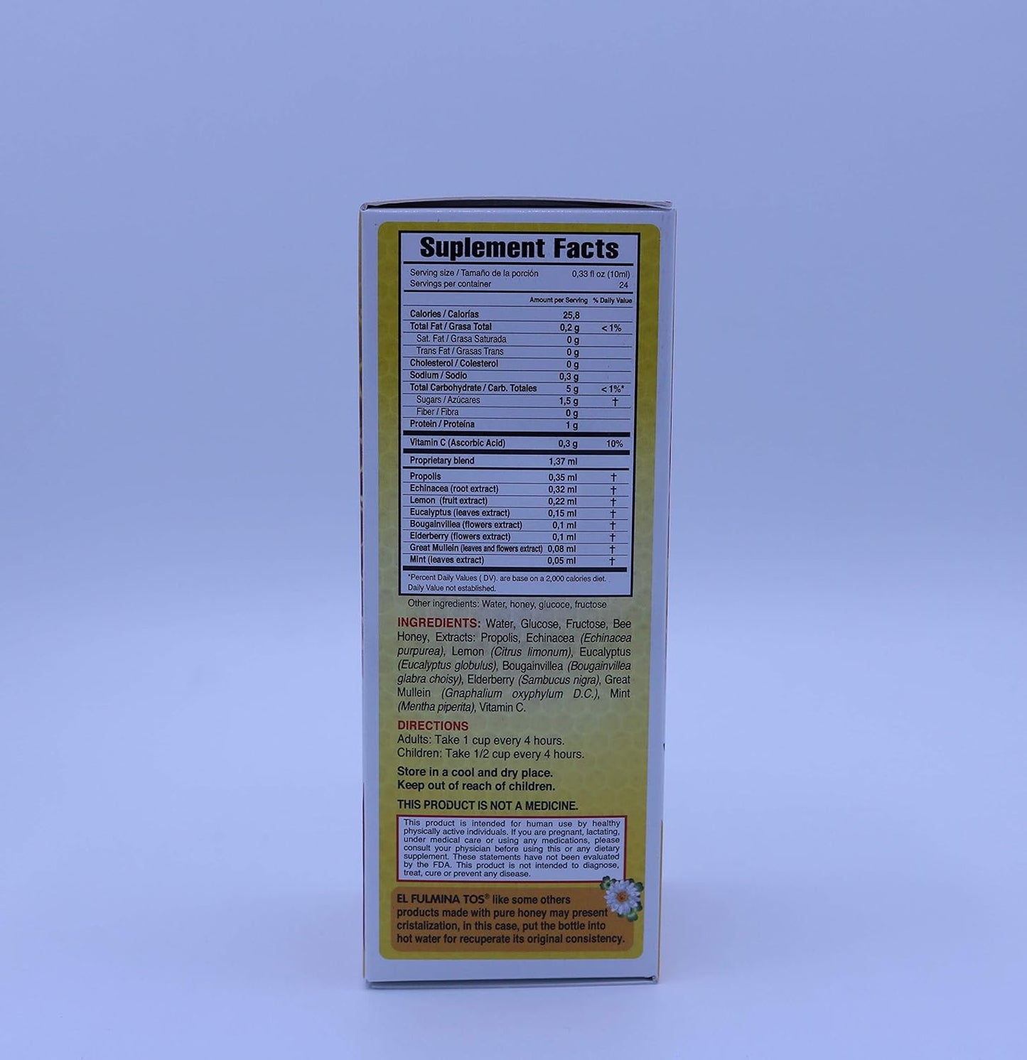 Plantimex FulminaTOS Vitamin C Syrup with Propolis and Lemon - 8.11oz