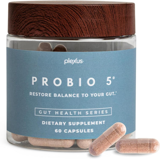 Plexus ProBio 5 Capsules - 60 Count - Supports Gut Health and Digestive Balance