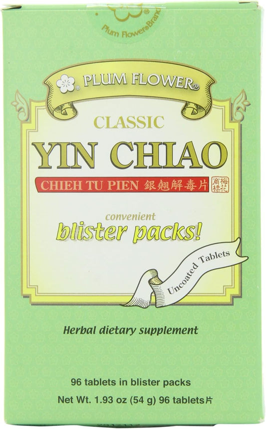Plum Flower Yin Chiao Chieh Tu Pian Chinese Tea Tablets, 96 Count - Mayway Brand