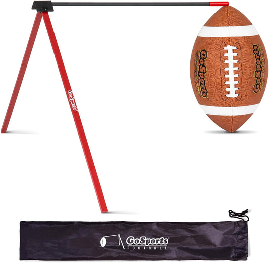 Portable Metal Football Kicking Tee Stand for Field Goal Kicks - Compatible with All Football Sizes