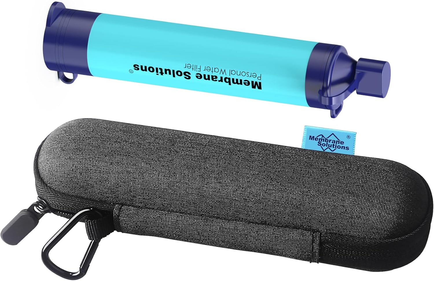 Portable Water Filter Straw with Carry Case - Emergency Survival and Lightweight Purifier for Camping, Hiking, Backpacking