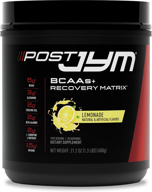 Post JYM Lemonade Carb Powder for Fast Digesting Post-Workout Recovery - Pure Dextrose for Glycogen Replenishment, Athletic Performance, and Muscle Growth - 30 Servings