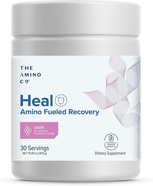 Post Workout Recovery Drink with Pure EAA Amino Acid Formula - Vegan & Keto-Friendly Grape Flavor - 10.89oz.