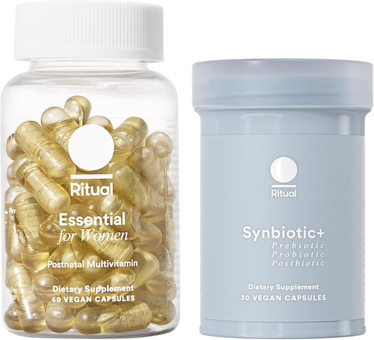 Postnatal Multivitamin and Gut Duo Supplements: 3-in-1 Support for Lactation and Gut Health, 30 Day Supply
