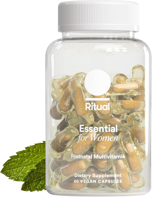 Postnatal Multivitamin with Omega-3 DHA, Choline, and Essential Vitamins for Postpartum and Breastfeeding Support - 30 Day Supply