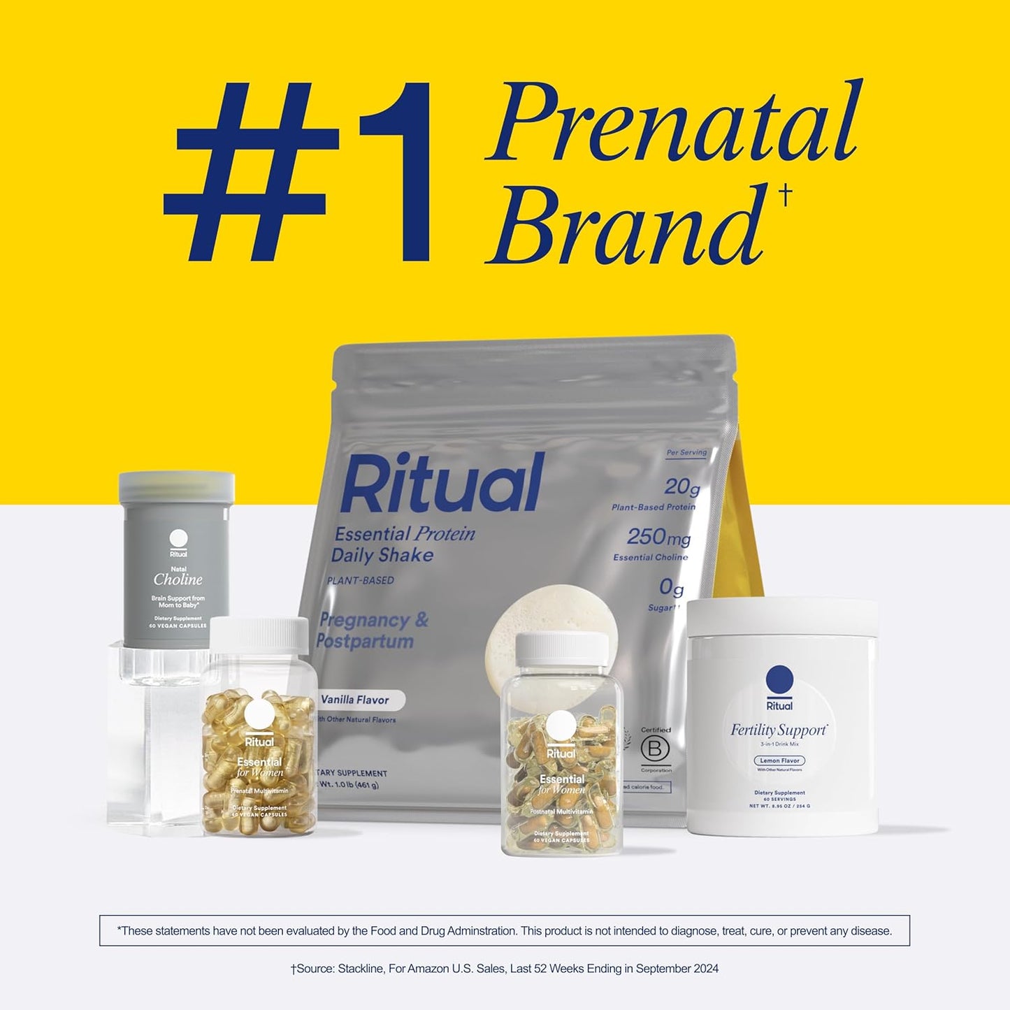Postnatal Multivitamin with Omega-3 DHA, Choline, and Essential Vitamins for Postpartum and Breastfeeding Support - 30 Day Supply