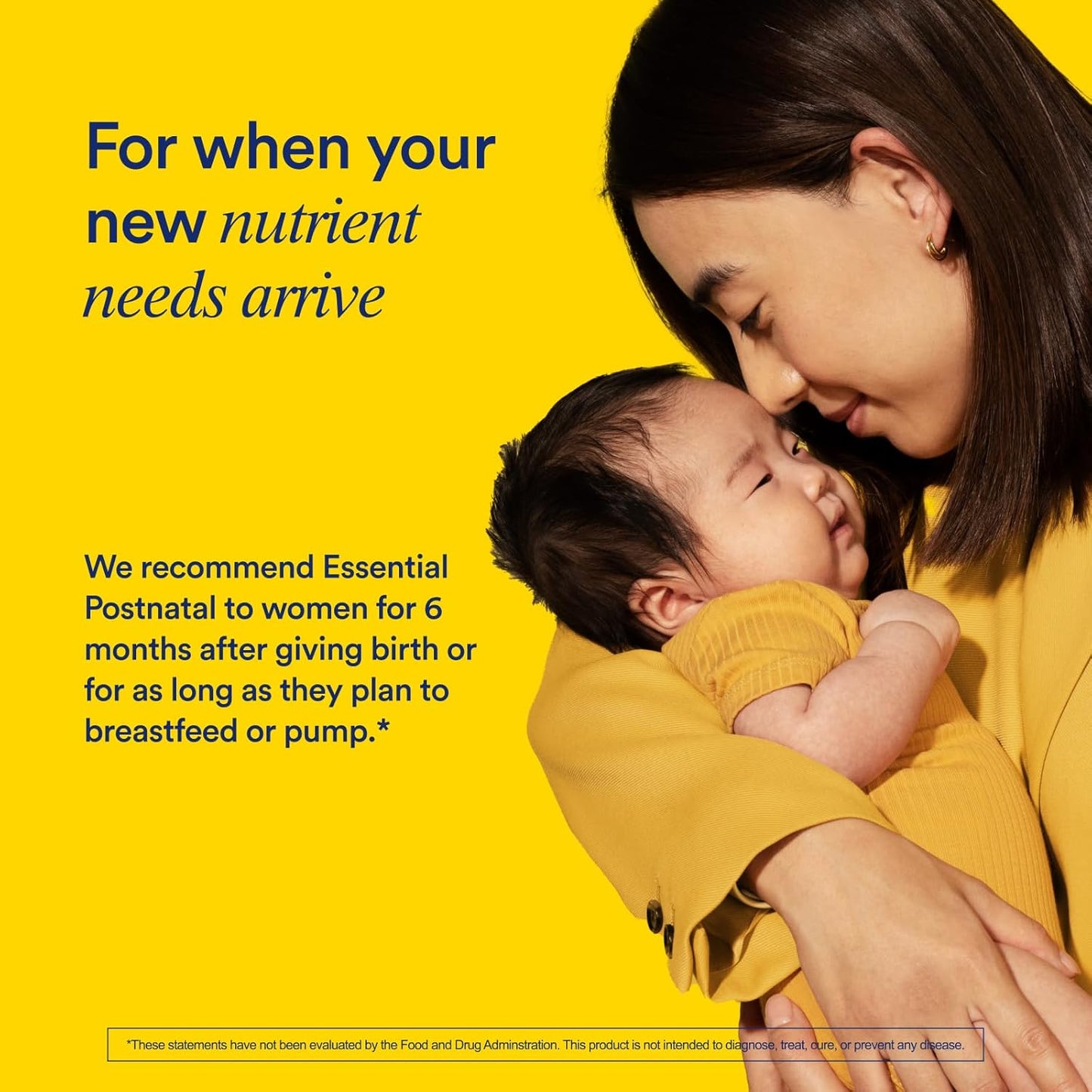 Postnatal Multivitamin with Omega-3 DHA, Choline, and Essential Vitamins for Postpartum and Breastfeeding Support - 30 Day Supply