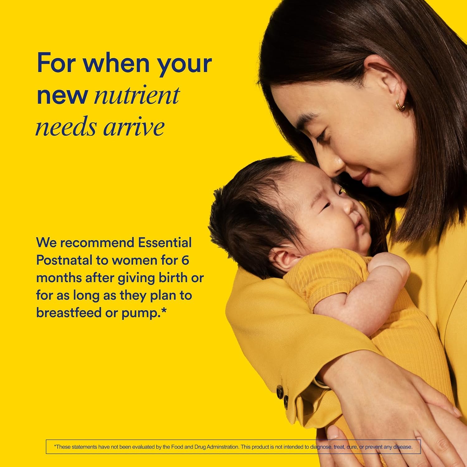 Postnatal Multivitamin with Omega-3 DHA, Choline, and Essential Vitamins for Postpartum and Breastfeeding Support - 30 Day Supply