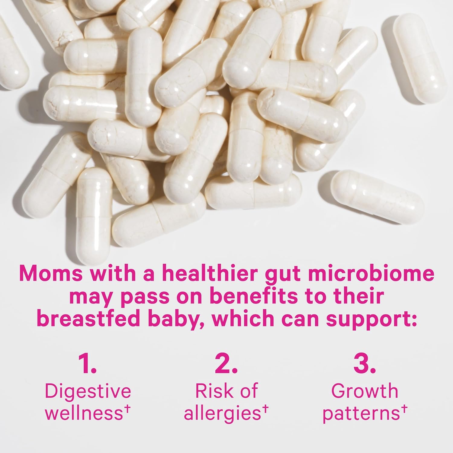 Postnatal Probiotics for Breastfeeding Women - Pink Stork Lactation Probiotic with 10 Billion CFUs, Supports Breast Milk & Gut Health, Postpartum Essentials - 60 Capsules
