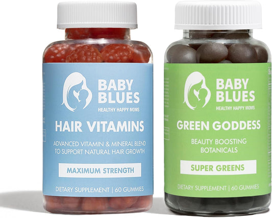Postpartum Hair Growth and Skin Glow Gummies Bundle for New Moms