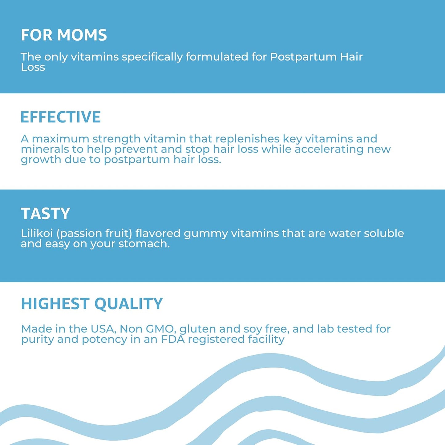 Postpartum Hair Loss Vitamins with Biotin, Collagen, & Folate - Full Hair Cycle Pack for Baby Blues - Hair Growth Support