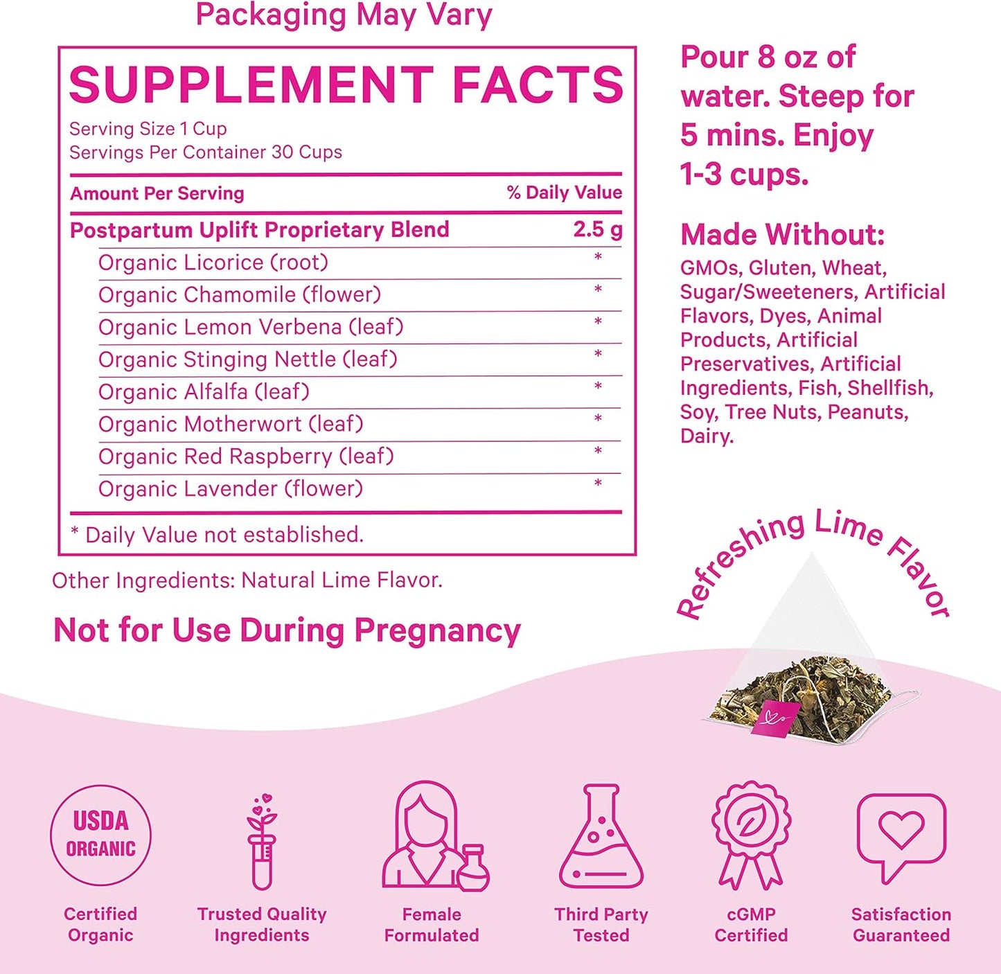 Postpartum Mood Support Bundle: Gummies & Uplift Tea for Hormone Balance, Recovery, Vitamin D, Immune Boost - Postpartum Essentials