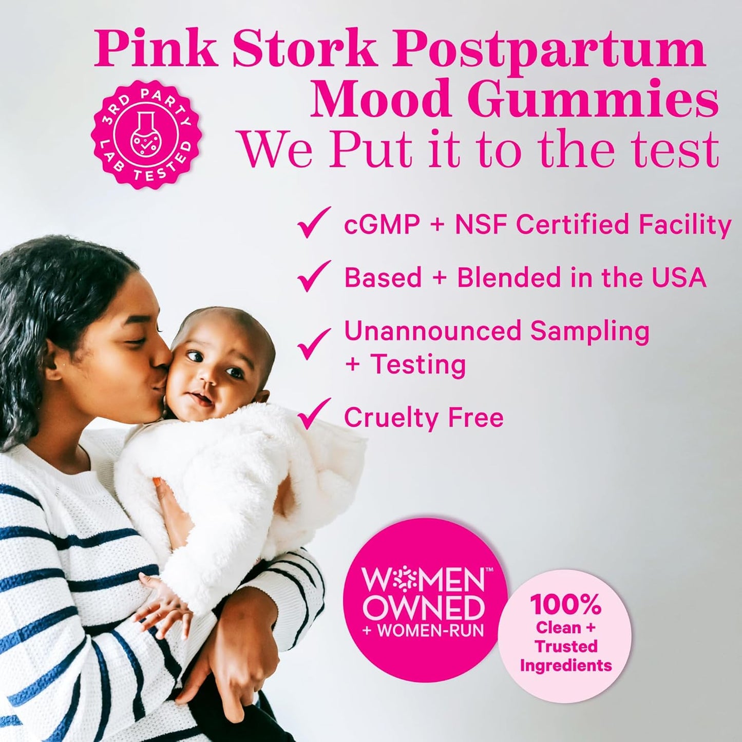Postpartum Mood Support Vitamin D Gummies for Hormone Balance - Postnatal Vitamin D3, Calcium, Essentials for Breastfeeding - 60 Lemon Drop Gummies