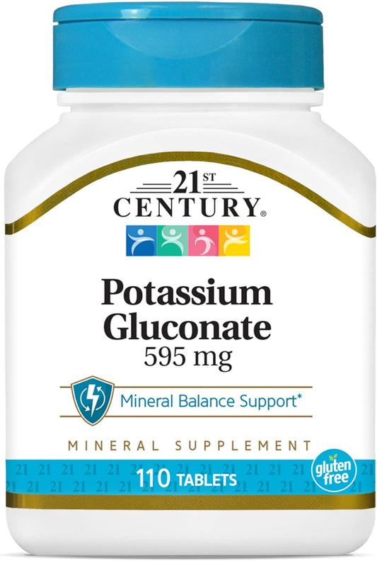 Potassium 595 mg Tablets for 21st Century, 330 Count (Pack of 3)