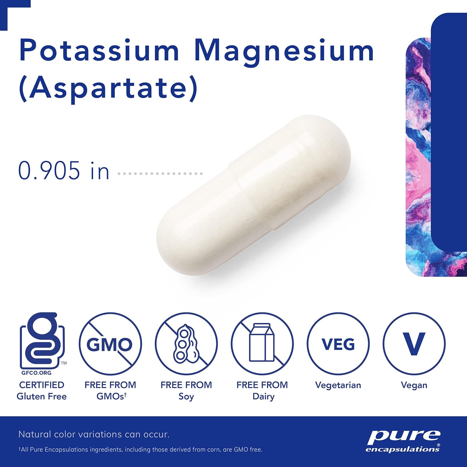 Potassium Magnesium Aspartate Supplement for Heart, Muscle, Bone, and Nerve Health - 90 Capsules