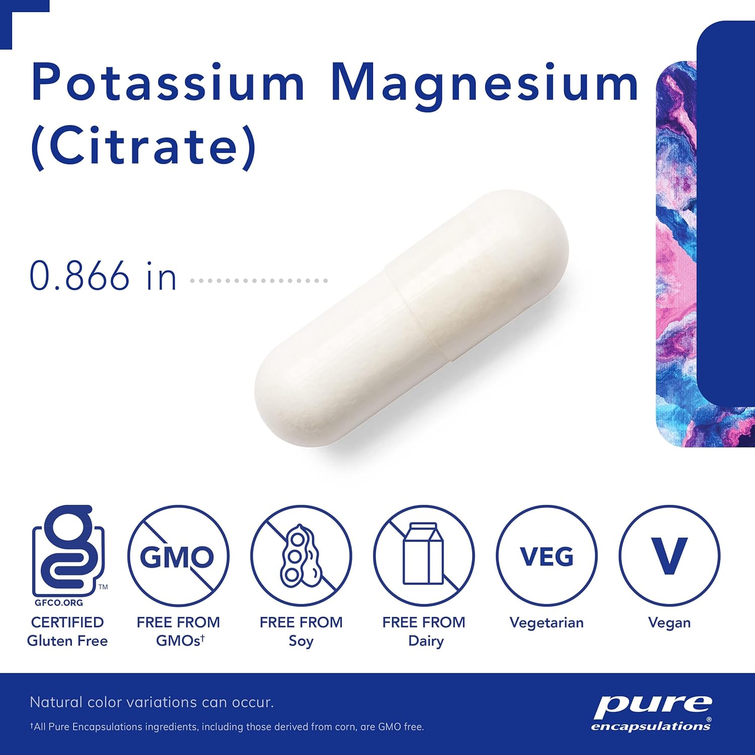 Potassium Magnesium Citrate Capsules for Heart Health and Bone Strength - Optimal Absorption - 180 Count - Gluten Free & Non-GMO