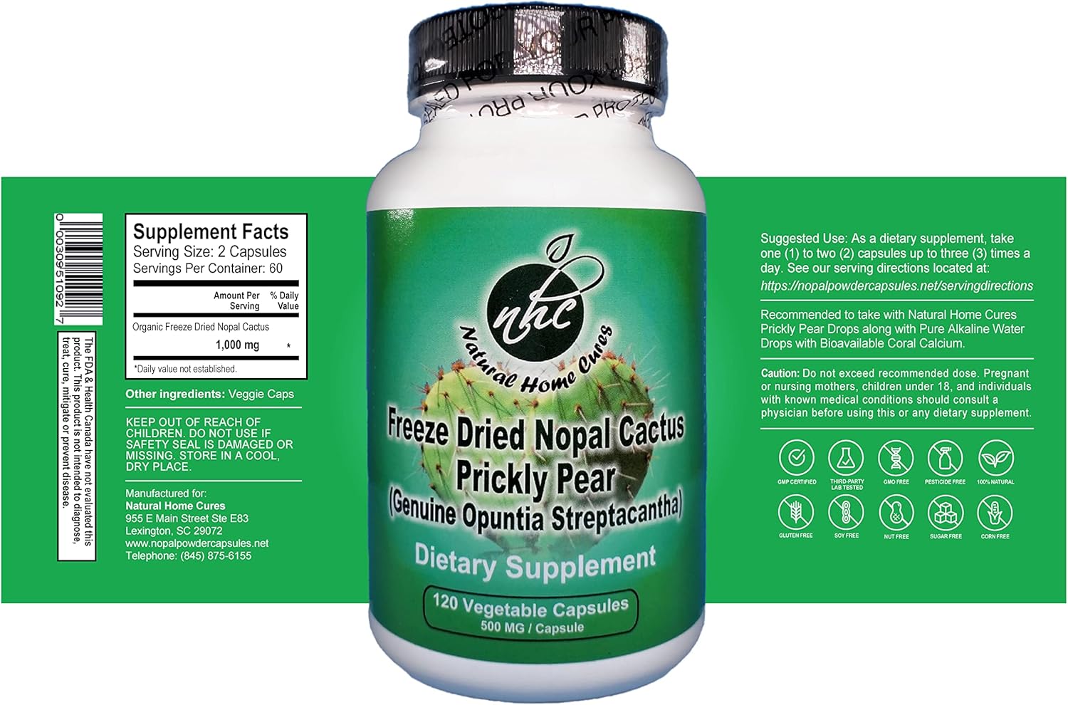 Potent Natural Prickly Pear Cactus Extract Tincture with Betalains - 2oz Bottle