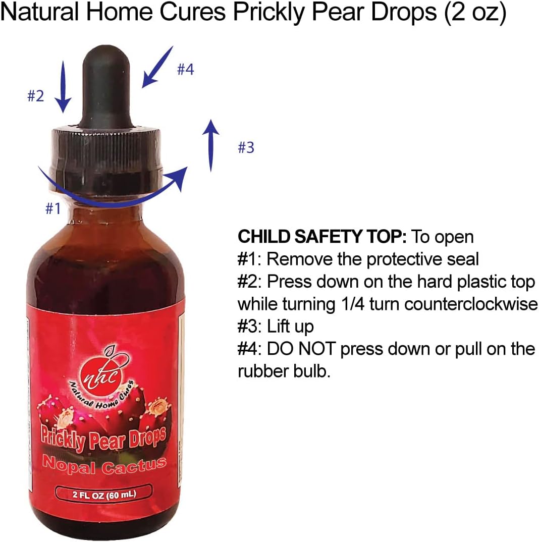 Potent Natural Prickly Pear Cactus Extract Tincture with Betalains - 2oz Bottle
