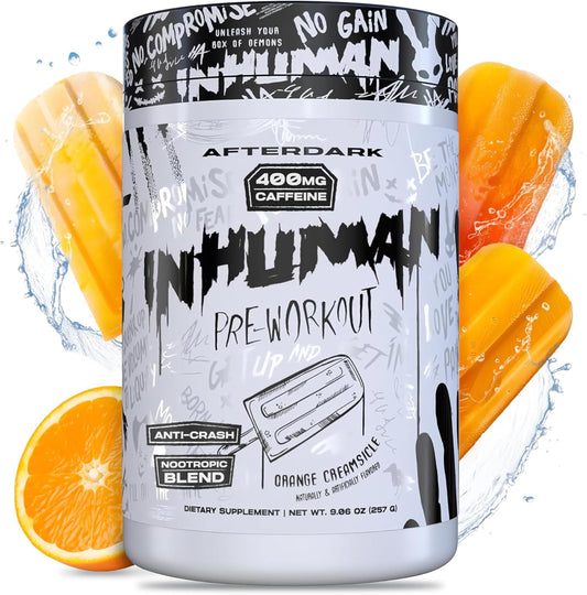 Potent Vegan Pre-Workout Powder with Enhanced Mind-Muscle Connection, Sustained Energy, and Nootropic Blend - Orange Creamsicle Flavor