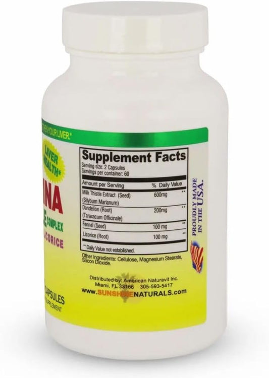 Potente Combinación de Cápsulas de Silimarina para Desintoxicar el Hígado Graso de Forma Natural