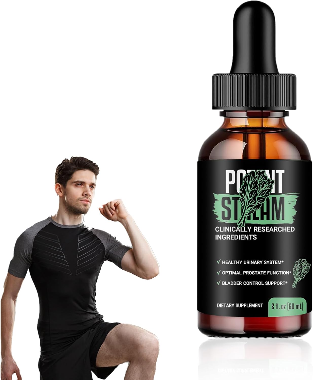 PotentStream Prostate Health Drops - Official Formula for Men - 60ml Pack