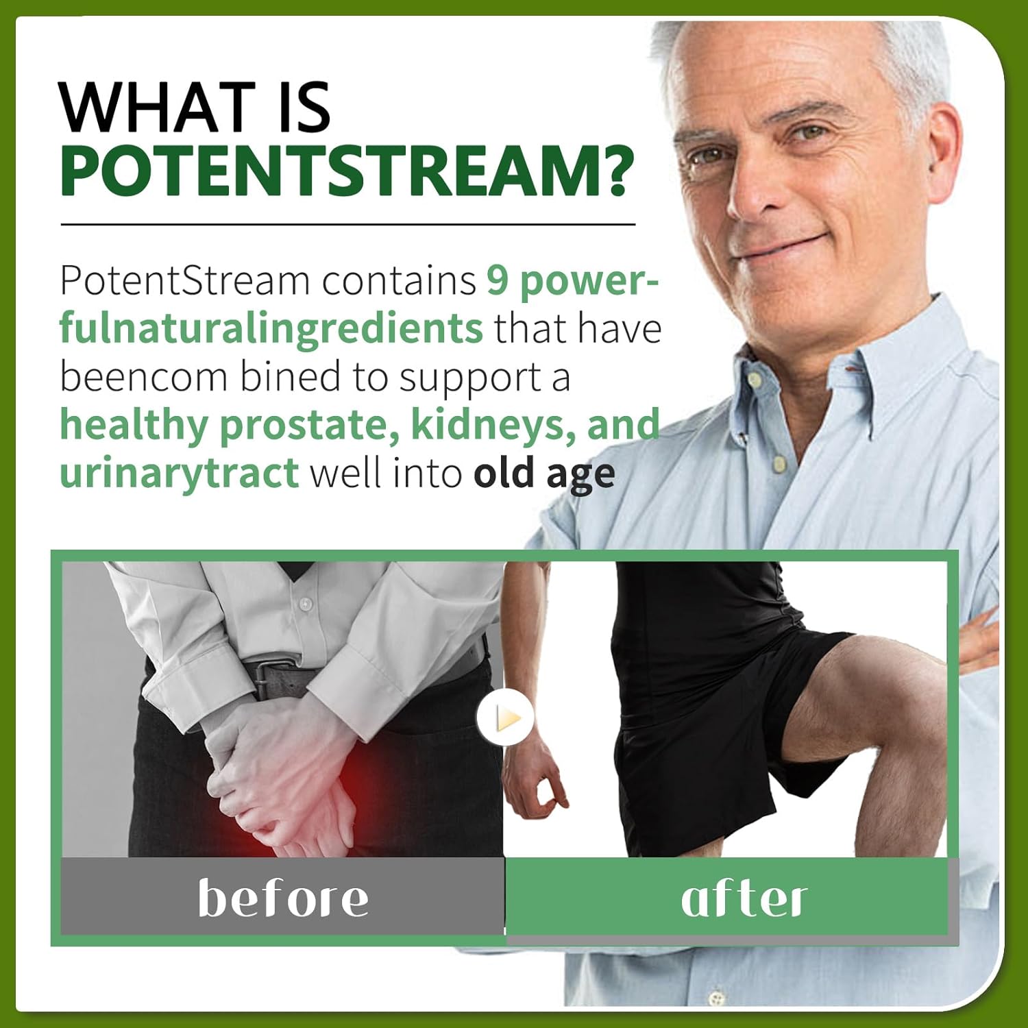 PotentStream Prostate Health Drops - Official Formula for Men - 60ml Pack