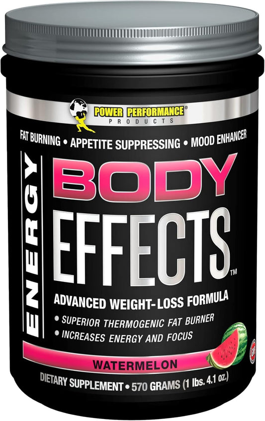 Power Performance Products Body Effects Watermelon Pre Workout Supplement - 570g (1.4lbs)