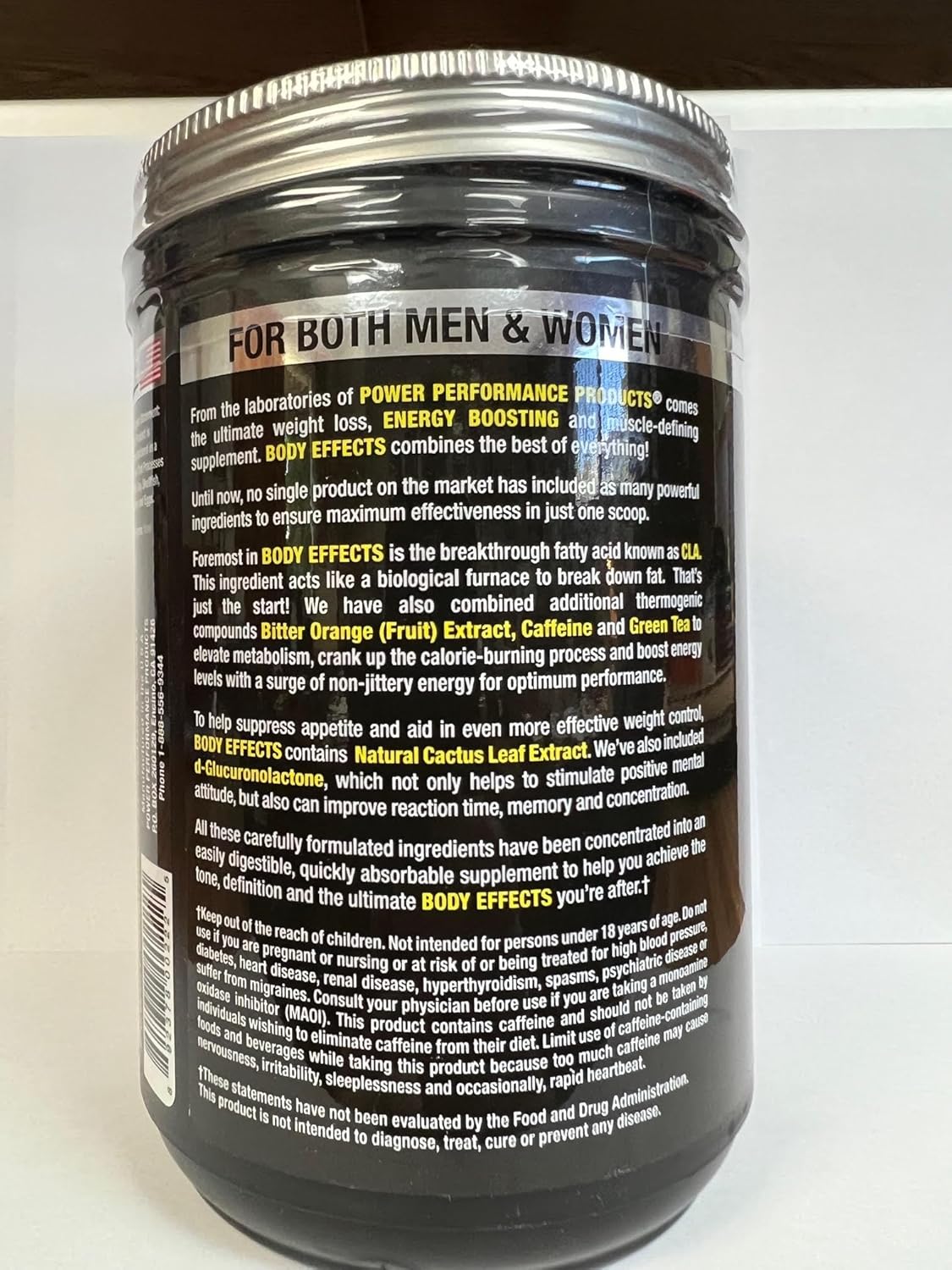 Power Performance Products Body Effects Watermelon Pre Workout Supplement - 570g (1.4lbs)