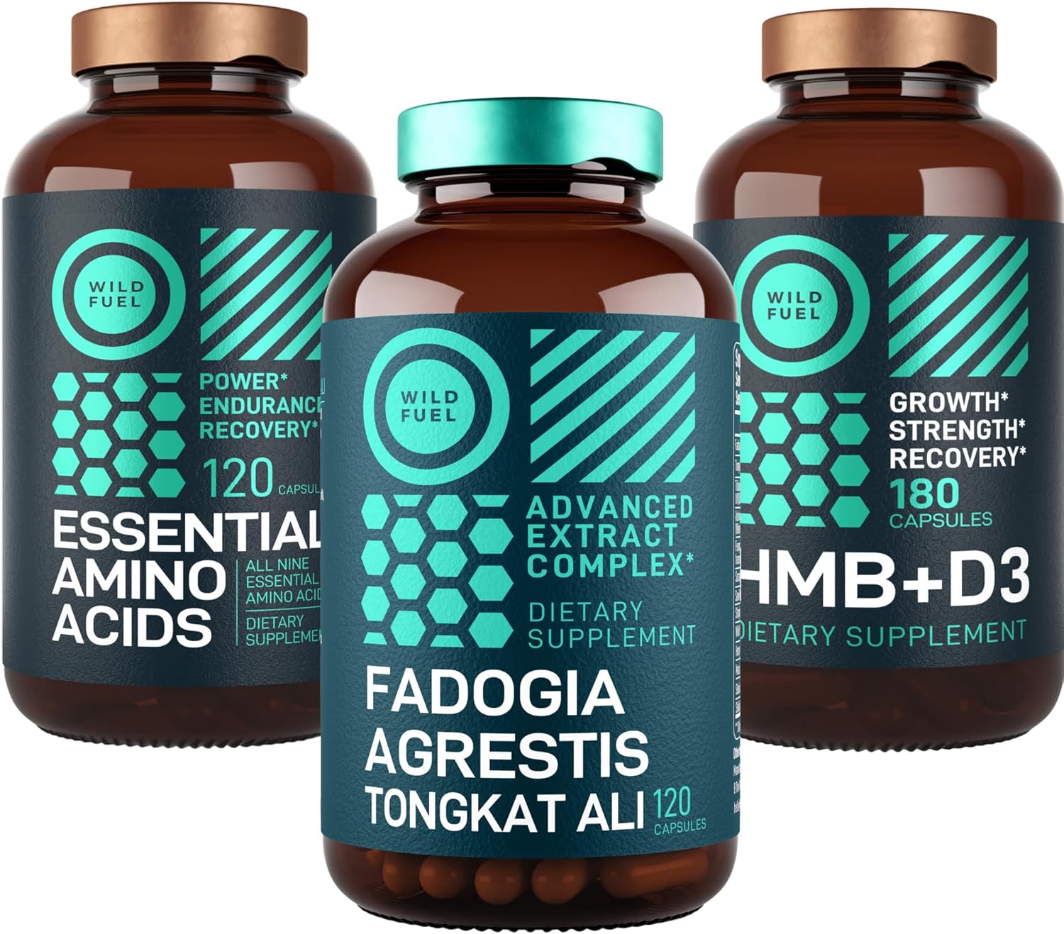 Power & Potential Bundle: Amino Acids, HMB, and Fadogia Agrestis Complex by WILD FUEL