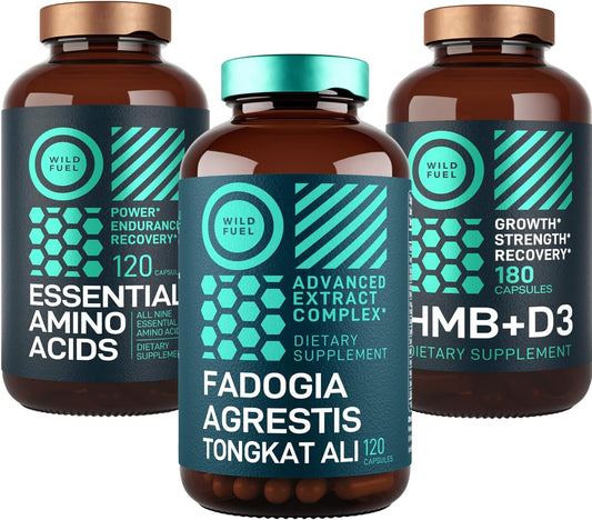 Power & Potential Bundle: Amino Acids, HMB, and Fadogia Agrestis Complex by WILD FUEL