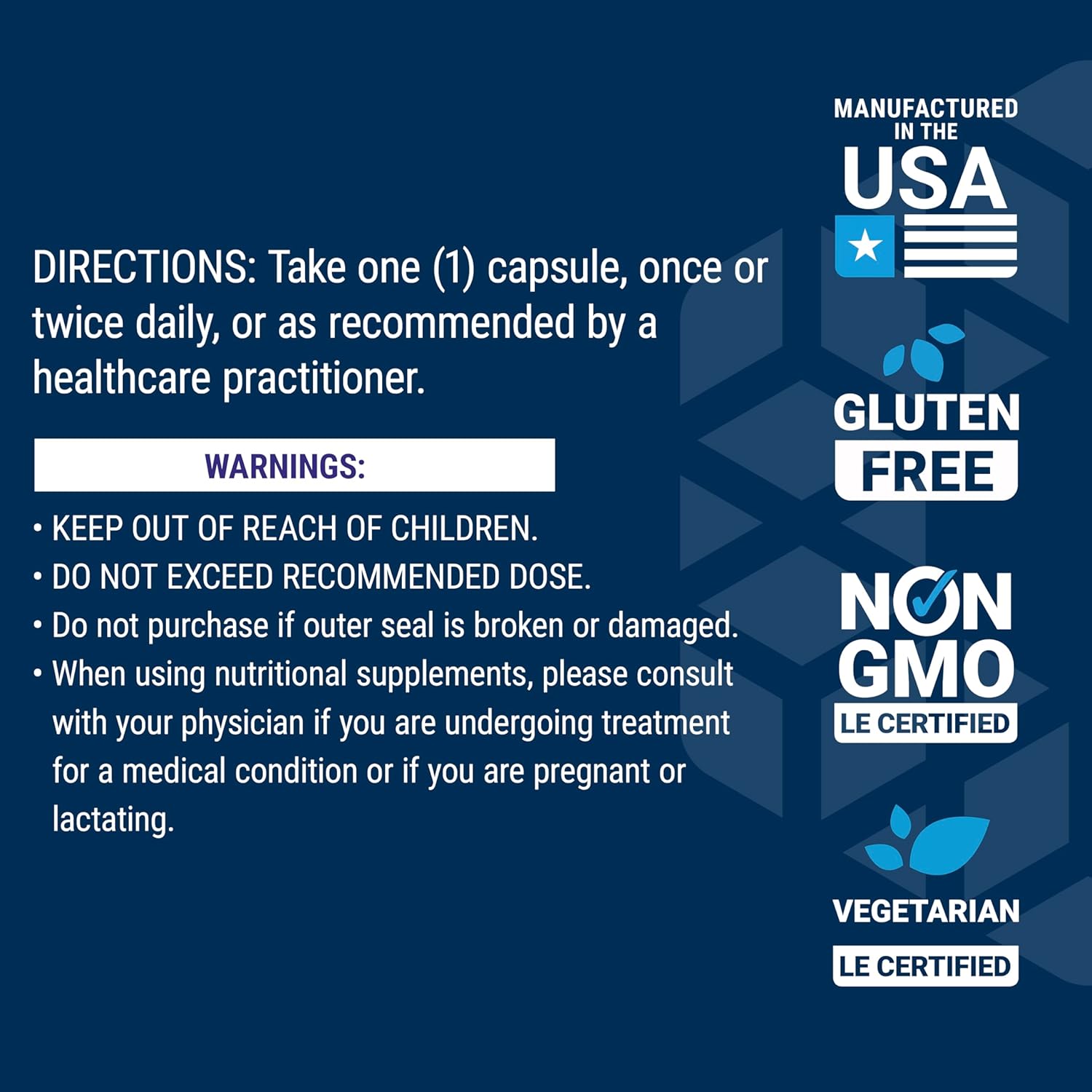 PQQ Capsules 10mg - Supports Mitochondrial Growth, ATP Production - Gluten-Free, Non-GMO, Vegetarian - 30 Capsules