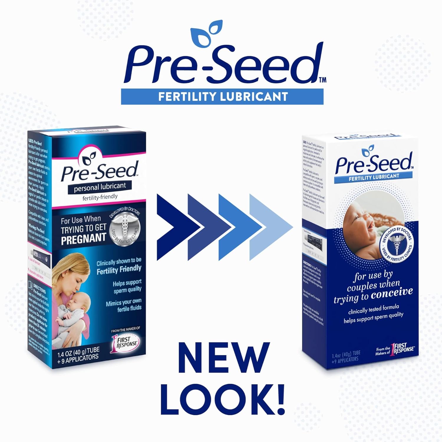 Pre-Seed Fertility Lubricant and Olly Prenatal Gummy Multivitamin Bundle, 60 Count with Omega 3 DHA