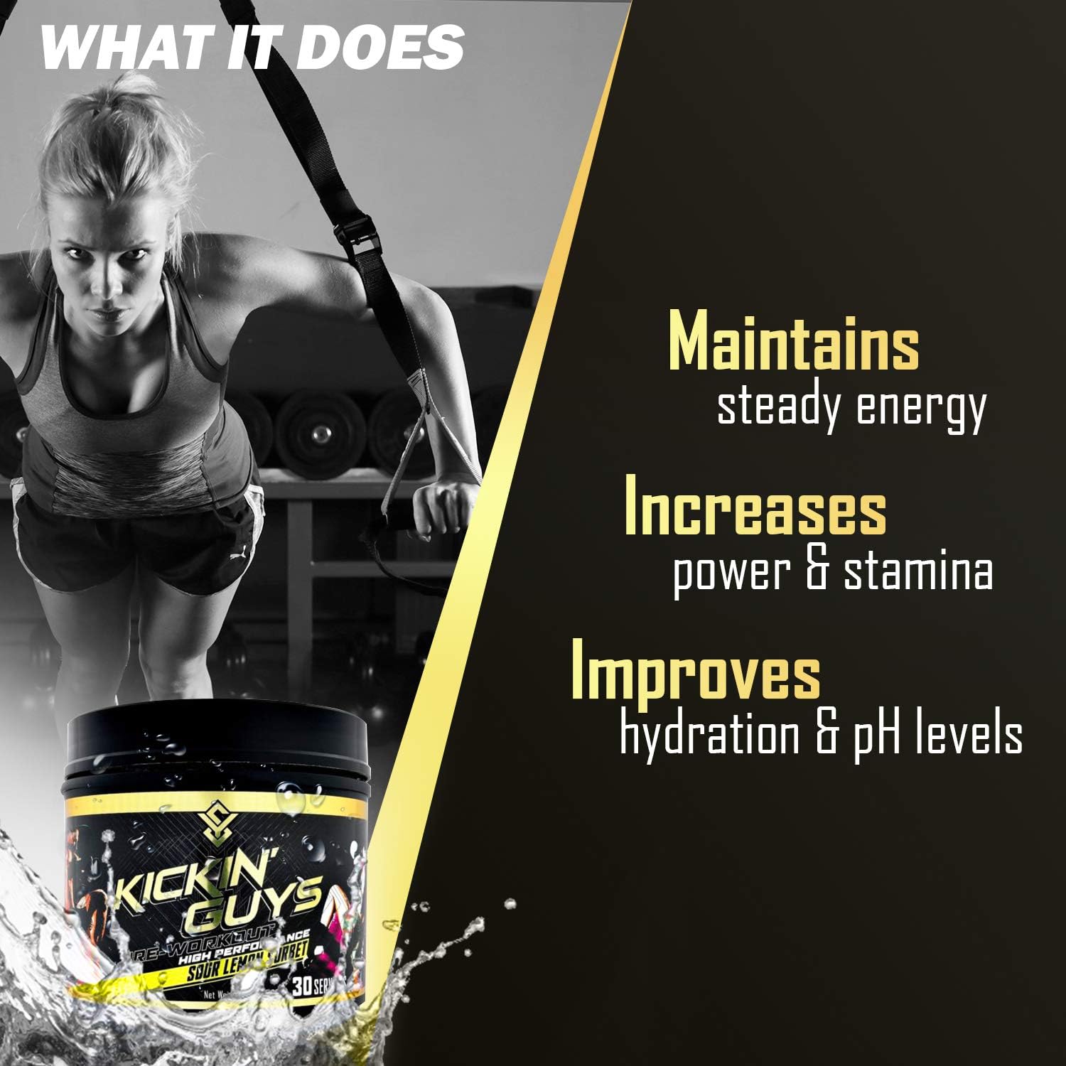 Pre Workout Powder Supplement for Explosive Energy & Performance - Nitric Oxide, BCAA, Creatine, L-Glutamine - 30 Servings