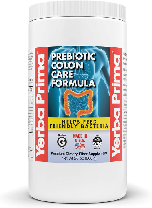Prebiotic Colon Care Formula with Psyllium Fiber, Magnesium, Selenium - Non-GMO, Gluten Free, Vegan Supplement