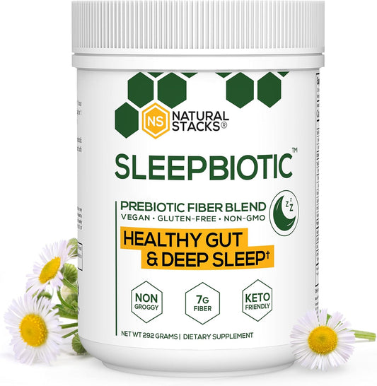 Prebiotic Fiber Powder with German Chamomile & Green Banana Flour for Healthy Gut - 292g [20 Servings]