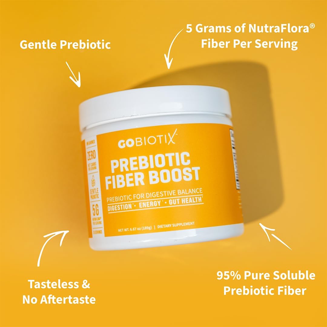 Prebiotic Soluble Fiber Powder for Gut Health & Digestive Regularity - Vegan Keto Fiber Supplement - Gluten & Sugar Free - 35 Servings