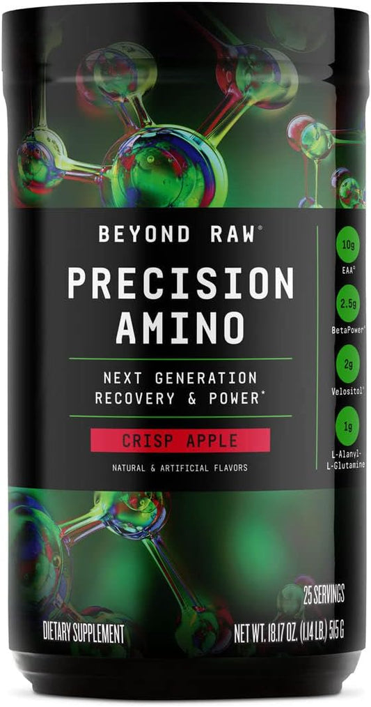 Precision Amino Recovery & Power Formula - Crisp Apple Flavor | Enhance Hydration & Fuel Muscles | 25 Servings