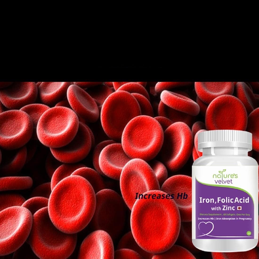 Pregnancy Supplement: Generic SS Lifecare Iron & Folic Acid with Zinc Softgels - 60 Count