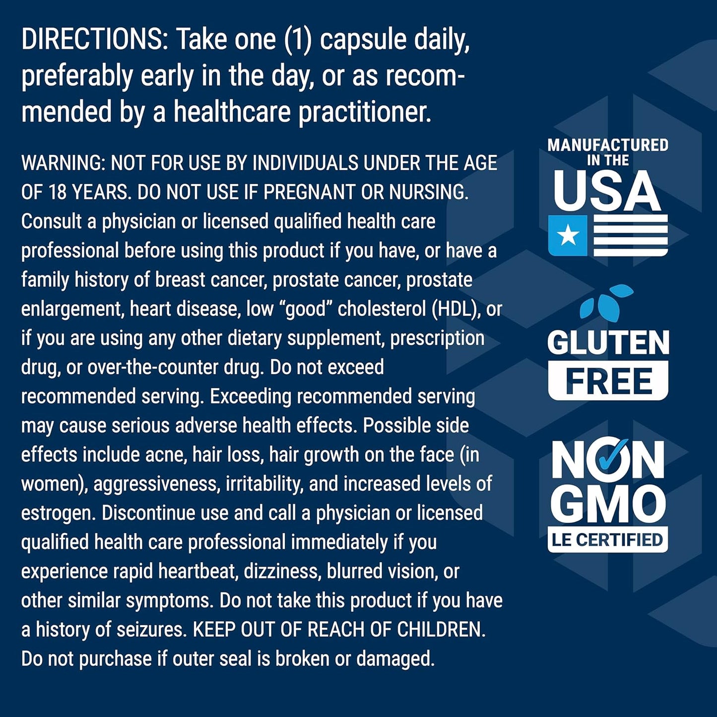 Pregnenolone Supplement for Hormone Balance - 100mg Capsules for Memory, Focus, and Cognitive Health - Gluten-Free, Non-GMO
