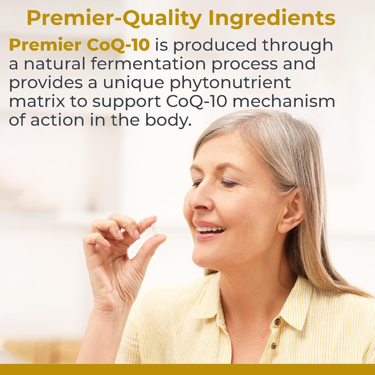 Premier Research Labs CoQ-10 Capsules - Vegan, Live-Source, Fermented (100mg; Trans Isomer) - Premier Cardiovascular, Nerve, Brain, and Immune Support