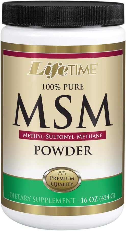 Premium 100% Pure MSM Powder for Healthy Joints & Skin - 2500 mg Per Serving - 16 oz, 180 Servings Lifetime Supply