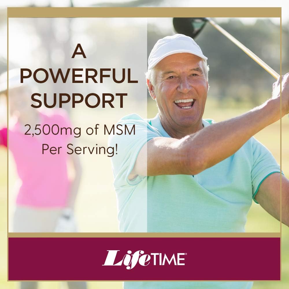 Premium 100% Pure MSM Powder for Healthy Joints & Skin - 2500 mg Per Serving - 16 oz, 180 Servings Lifetime Supply
