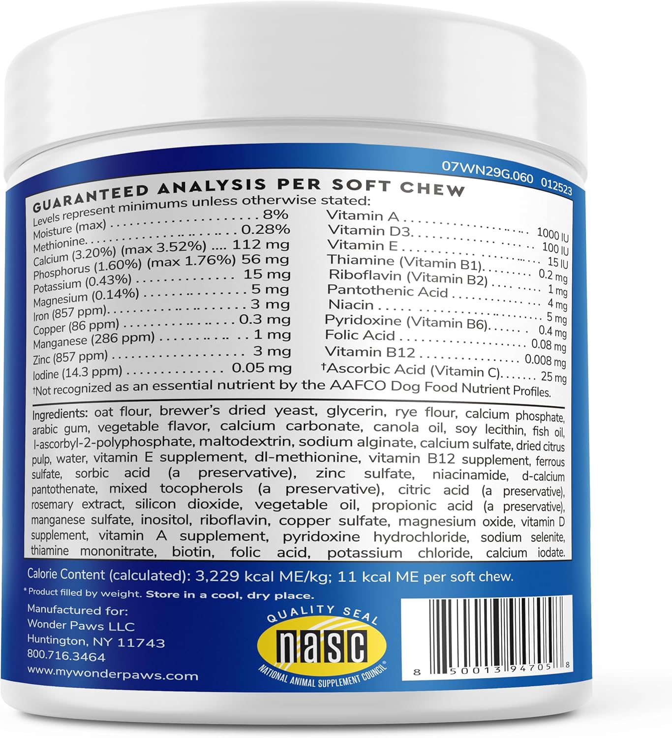 Premium 21-in-1 Multivitamin Chews for Dogs - Immune, Joint, Skin & Heart Health - 60 Count